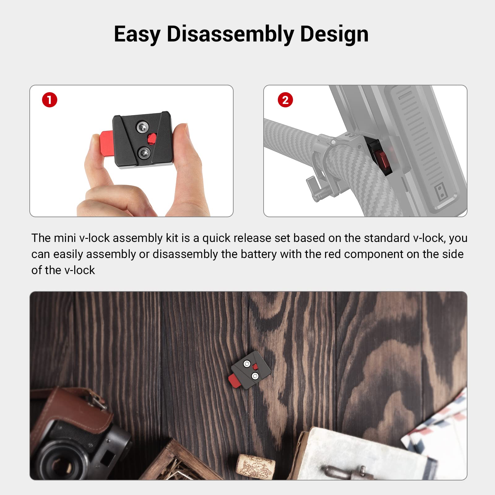 SmallRig Mini V-Lock Assembly  - đánh giá và giá Ctp Plate Making