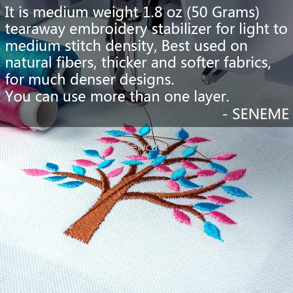 30cm Tear Away Embroidery Stab - đánh giá và giá Embroidery Stabilizer Backing