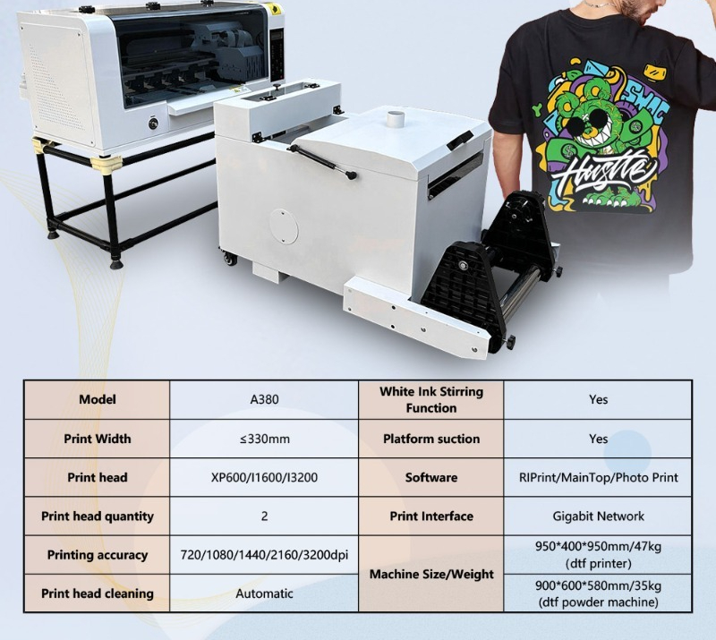 30cm A3 DTF Printer Dual XP600 - đánh giá và giá Dtf Powder Shaker