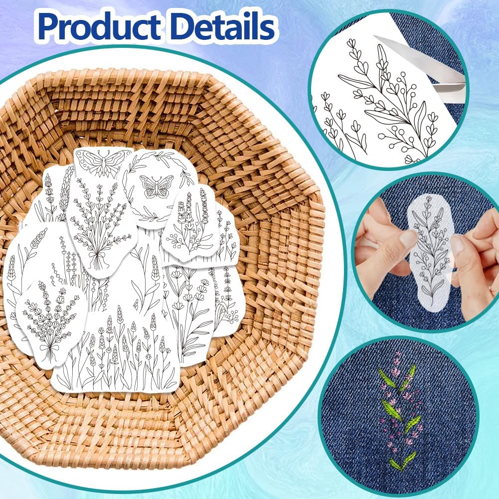 Lavender Flower Butterfly Wate - đánh giá và giá Embroidery Stabilizer Backing